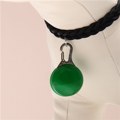 Маячок «Сфера», 3 режима свечения, пластик, металл, зелёный