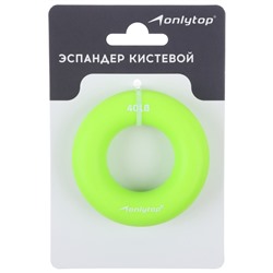 Эспандер кистевой ONLYTOP, 20 кг, цвет зелёный