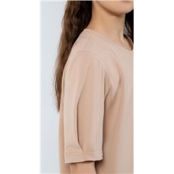 Фуфайка (футболка) для девочки Гретта-4 (Бежевый)