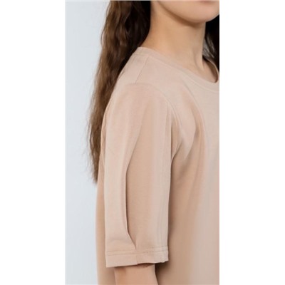 Фуфайка (футболка) для девочки Гретта-4 (Бежевый)