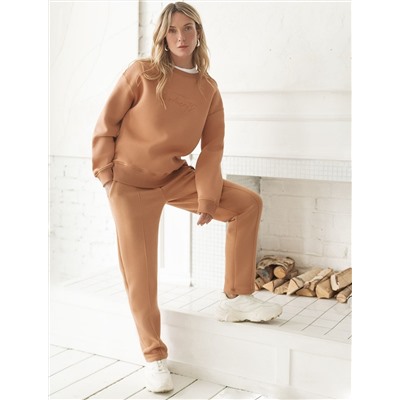 Свитшот из премиального футера трехнитки с начесом