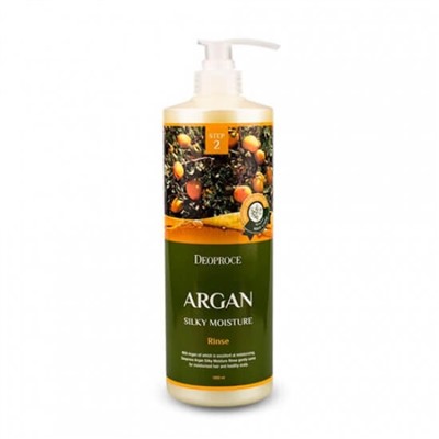 Deoproce Увлажняющий бальзам для волос с аргановым маслом 1000мл Argan Silky Moisture Rinse