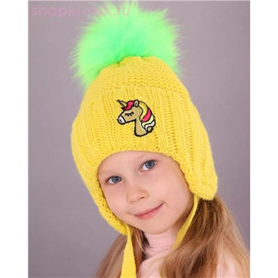 18-90-L Шапка для девочки флис (50-52)