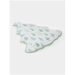 Блюдо сервировочное новогоднее Доляна «Ёлочка», 24.5×24.7×2 см, стекло, белое