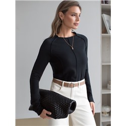 Джемпер тонкой вязки из хлопка с нейлоном