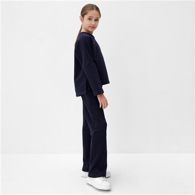 Свитшот детский MINAKU, тёмно-синий, рост 140 см