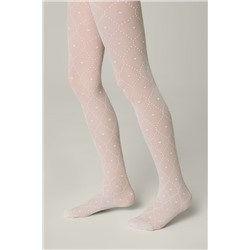 CONTE Колготки в точку с сердечками и усиленным торсом-шортиками ANGELICA CONTE ELEGANT, 1234312