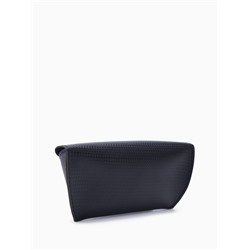 Футляр для очков на кнопке, однотонный, размер 16×3.5×6.5 см, чёрный