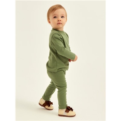 Легинсы SL HOME, рост 62-68 см, оливковые