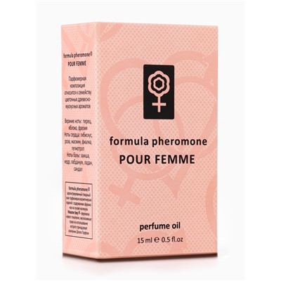 Парфюмерное масло женское с феромонами Formula Pheromone Pour Femme, 15 мл (по мотивам Lacoste Pour Femme (Lacoste)