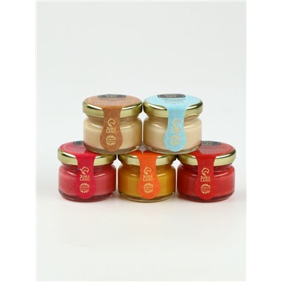 Подарочный набор новогодний «Вкусного Нового Года», мед кремовый, чай