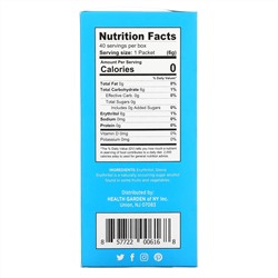 Health Garden, Sugarless, Erythritol Stevia, 40 Packets, 8.5 oz. (240 g)