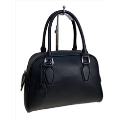 Женская сумка из натуральной кожи, цвет  черный