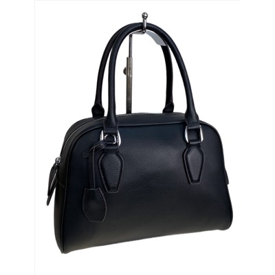 Женская сумка из натуральной кожи, цвет  черный