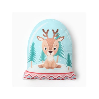 Подушка декоративная новогодняя «Этель. Олененок» 30×30 см