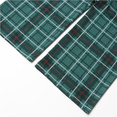 Пижама новогодняя женская (рубашка, брюки) KAFTAN Green mood, размер52-54