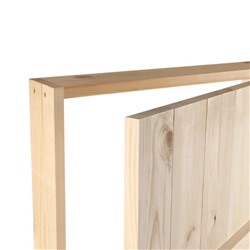 Дверь для бани и сауны, 190×70 см по коробке, сосна, на клиньях, массив, «Добропаровъ»