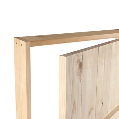 Дверь для бани и сауны, 190×70 см по коробке, сосна, на клиньях, массив, «Добропаровъ»