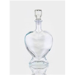 УЦЕНКА Ваза-бутылка декоративная "Сердце 2" 12.5×6.5×19 см, объём 500 мл