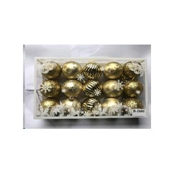 Елочные шары 15 штук 5 см / B-2580 /уп 96/