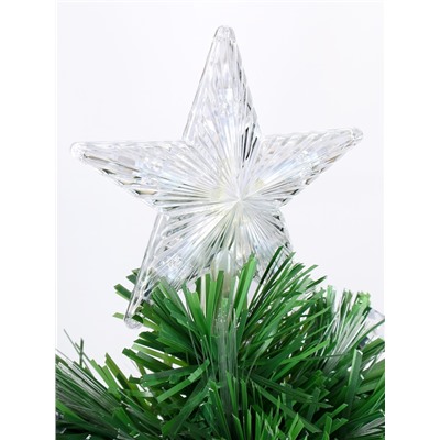 Ёлка светодиодная «Галактика» 180 см, диаметр нижнего яруса 90 см, 220 ПВХ веток, мигание, свечение белое/синие