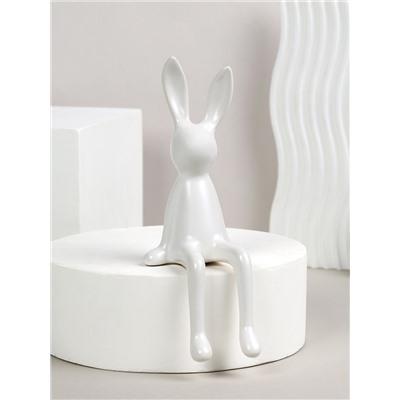 Статуэтка Кролик 21 см Пасха / HBC-101 /уп 30/белый