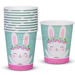 Набор посуды одноразовой "Зайка" стаканы (10 шт.)