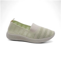 Мокасины текстильные 2252-30 зеленые