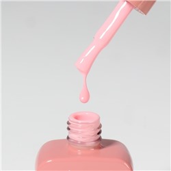 Гель лак для ногтей, однотонный, трехфазный, 10 мл, LED/UV, розовый (132)