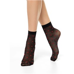 Полиамидные CONTE FANTASY Носки с рисунком «сердечки»