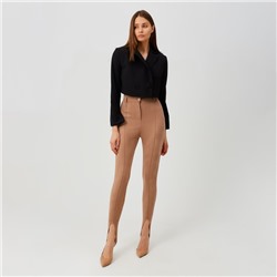 Легинсы классические женские MINAKU: Casual Collection, бежевые, размер 46