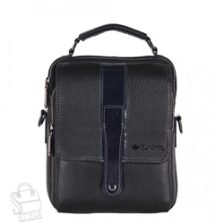 Сумка мужская кожаная 67716 black Zinimxs