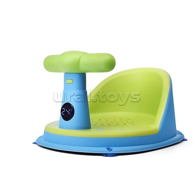 Детский стульчик - сиденье с термометром (зеленый)