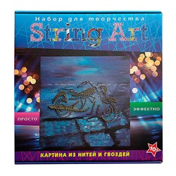 Набор для творчества в технике "Мотоцикл" String art