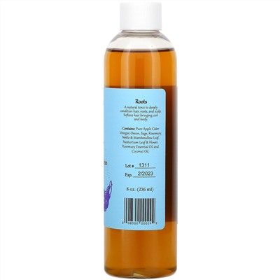 WiseWays Herbals, Roots, Apple Cider Vinegar Hair Rinse, For All Hair, 8 oz (236 ml)