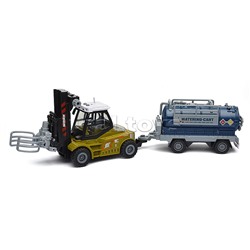 Машина "Вилочный погрузчик" с автоцистерной (свет, звук) в коробке