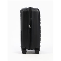 Чемодан на колёсах Bagvoyage маленький 46 л (S), на молнии, с увеличением, отдел для ноутбука, кодовый замок, 4 колеса, чёрный