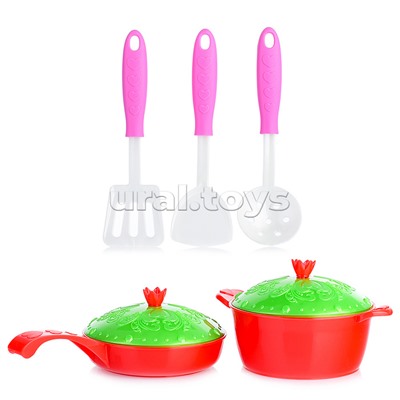 Набор посуды Кухонный сервис Волшебная Хозяюшка (7 предметов) в сетке