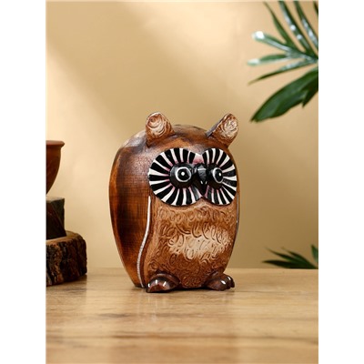 Копилка «Совенок», 10×10×13 см, дерево