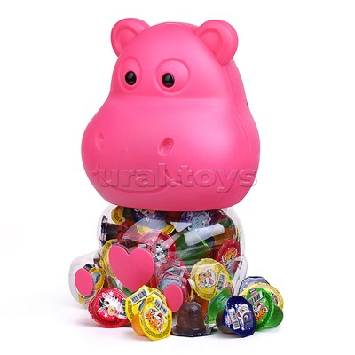 Десерт желейный "Канди клаб" ассорти (с изображением бегемотика) 13гр*100шт