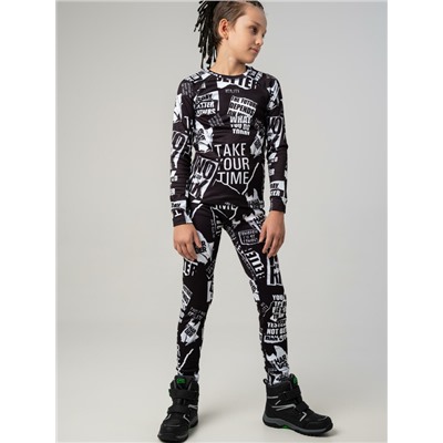 Термокомплект трикот. для мальчиков: фуфайка (футболка) с длин. рук, брюки