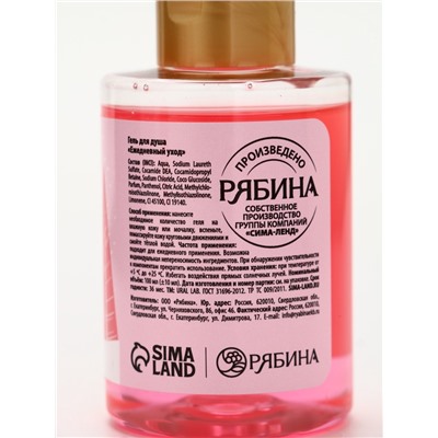 Новогодний подарочный набор косметики «Снежной зимы»: гель для душа, крем, бомбочка, бальзам, косметичка, URAL LAB