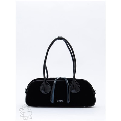 Сумка женская кожаная 91161MSS black Velina Fabbiano-Safenta