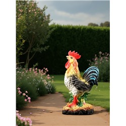Садовая фигура из гипса «Петух», 46×26.5×23.5 см