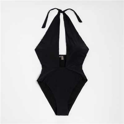 Купальник женский слитный MINAKU, размер 44, чёрный