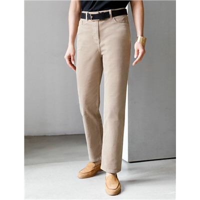 Брюки из эластичного микро-вельвета