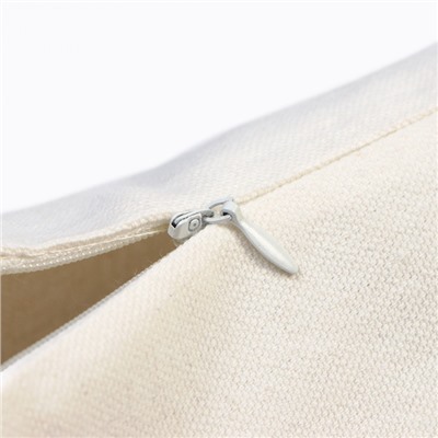 Наволочка декоративная «Этель» Бохо, 45×45 см, цвет молочный, 100% хлопок