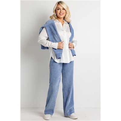 Блузка женская  4465В/08/Джинсовый
