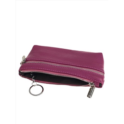 Женский кошелёк  из натуральной кожи, цвет малиновый