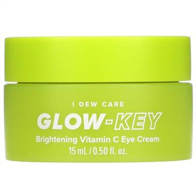 I Dew Care, Glow-Key, Brightening Vitamin C Eye Cream, 0.50 fl oz (15 ml)